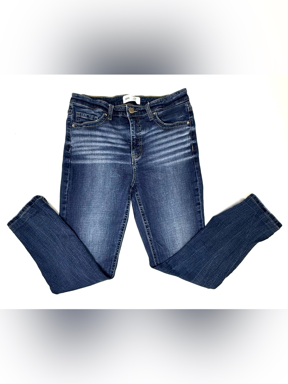 BKE Dark Blue Women’s Curvy Fit High Rise Straight Sz 28x32